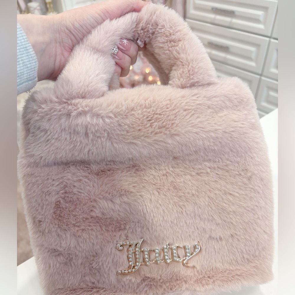 Juicy Couture Blush Faux Fur Mini Bag